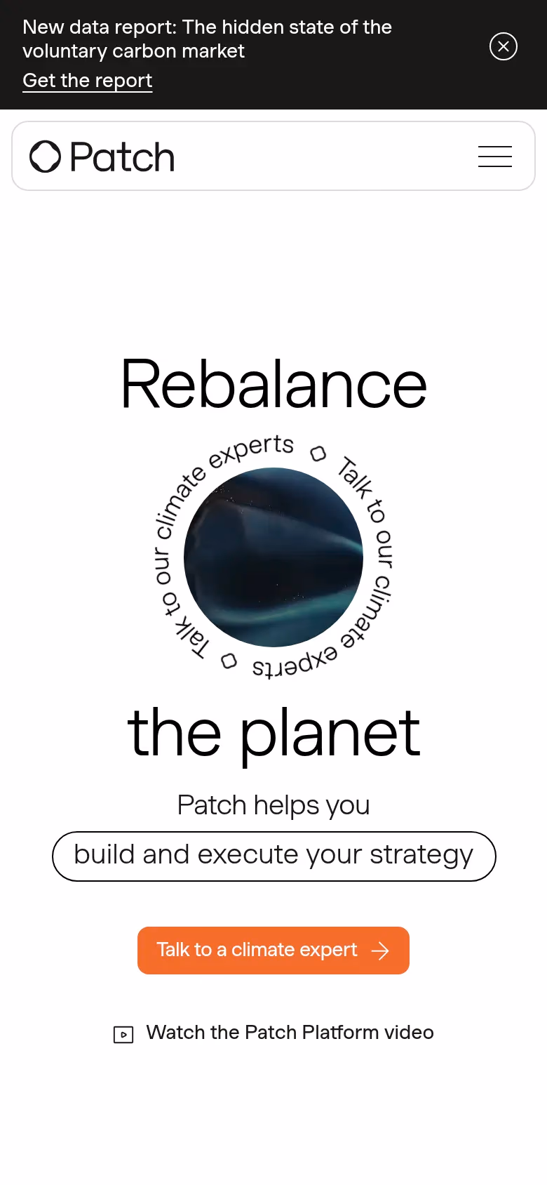 Patch mobile screenshot