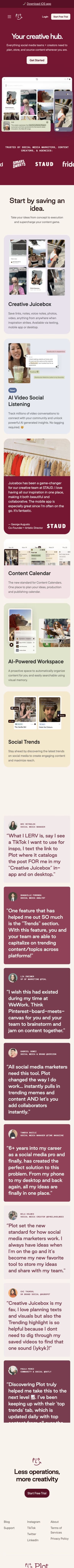 Plot mobile screenshot