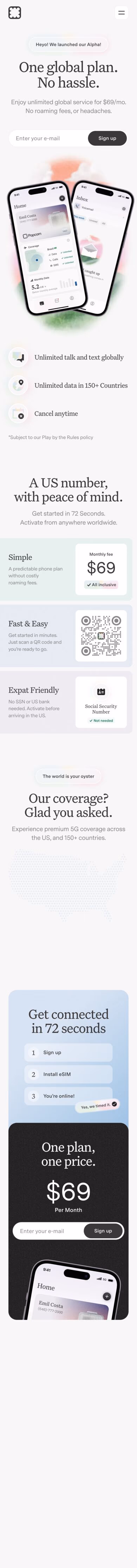 Popcorn mobile screenshot
