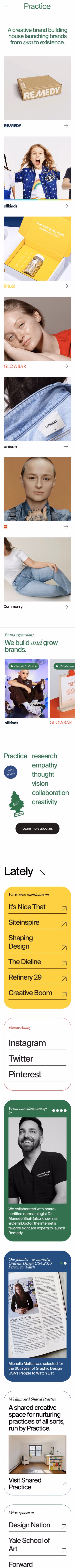 Practice mobile screenshot