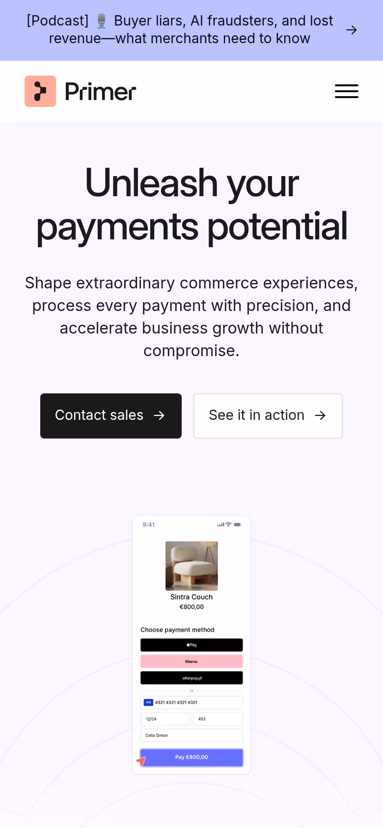 Primer mobile screenshot