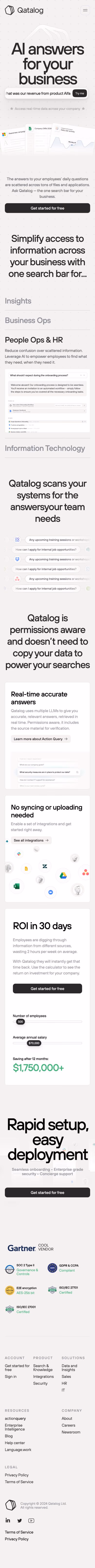 Qatalog mobile screenshot