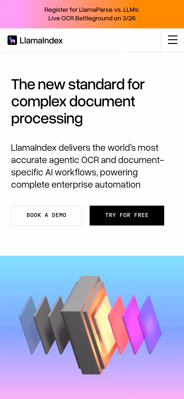 LlamaIndex mobile screenshot