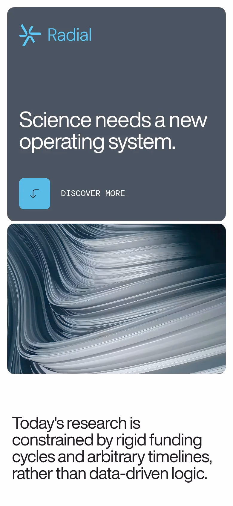 Radial mobile screenshot