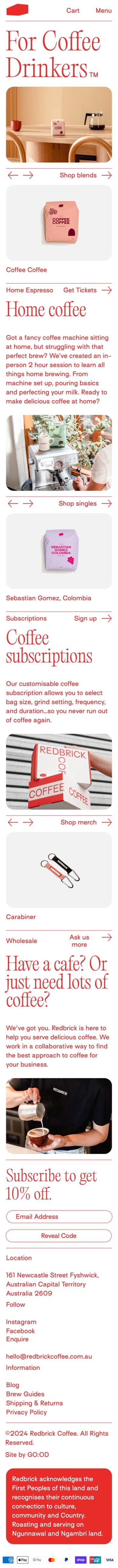 Redbrick mobile screenshot