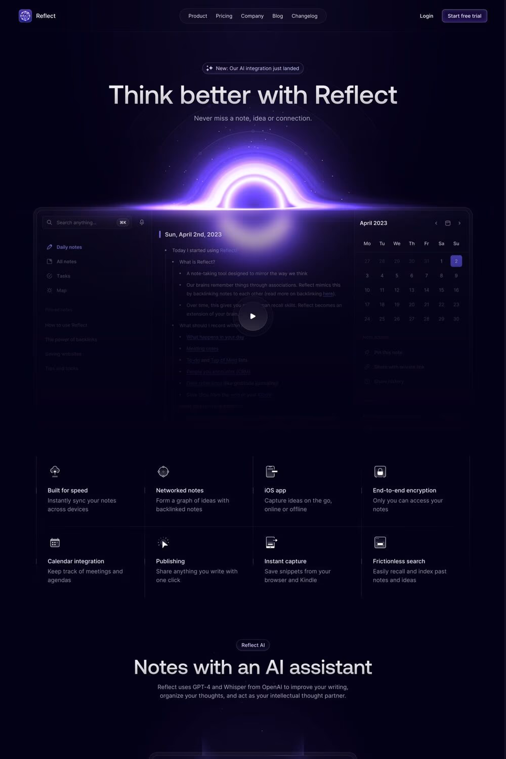 Reflect desktop screenshot