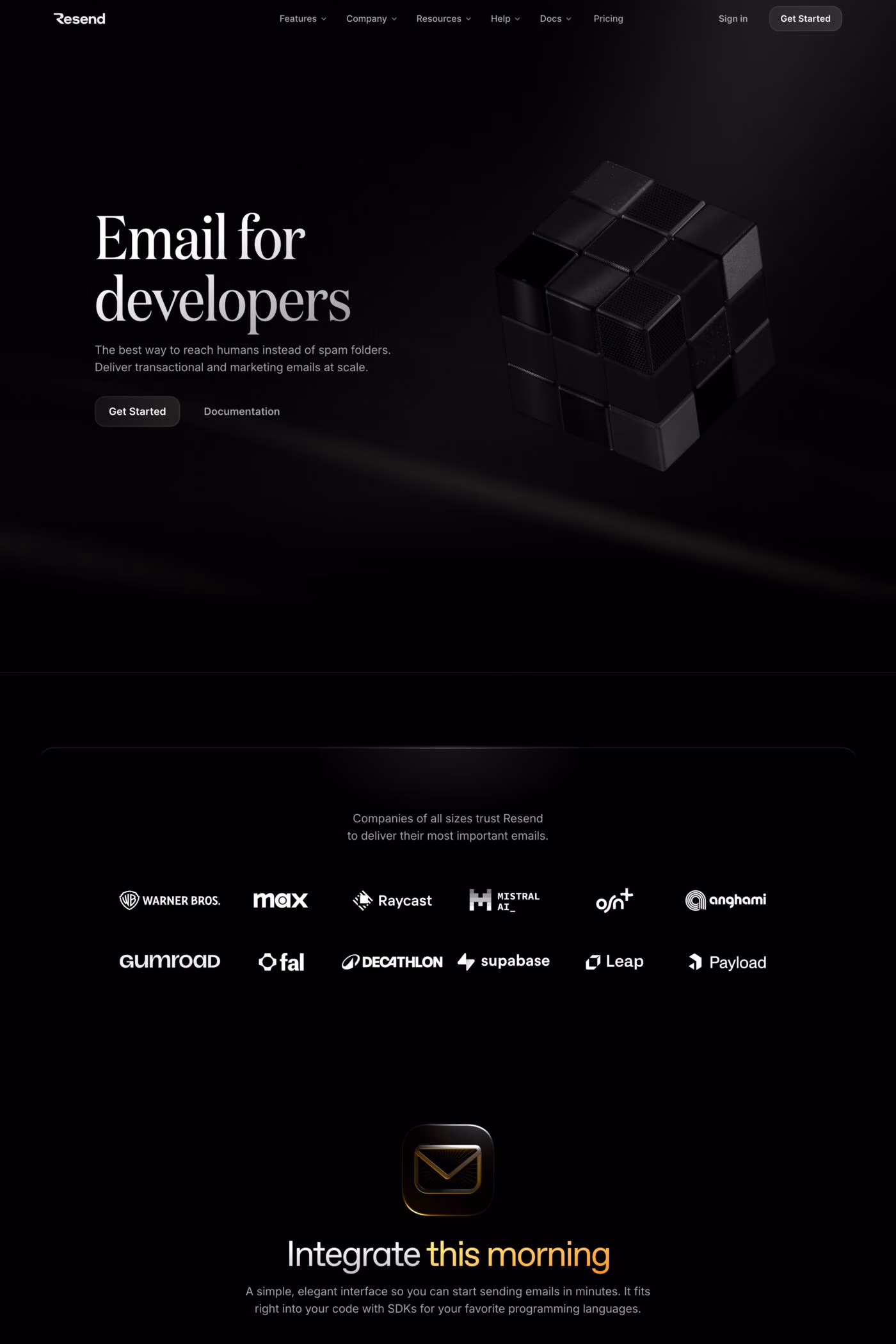 Resend desktop screenshot