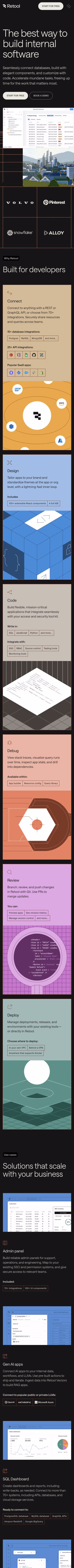 Retool mobile screenshot