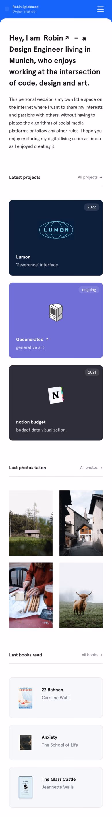 Robin Spielmann mobile screenshot