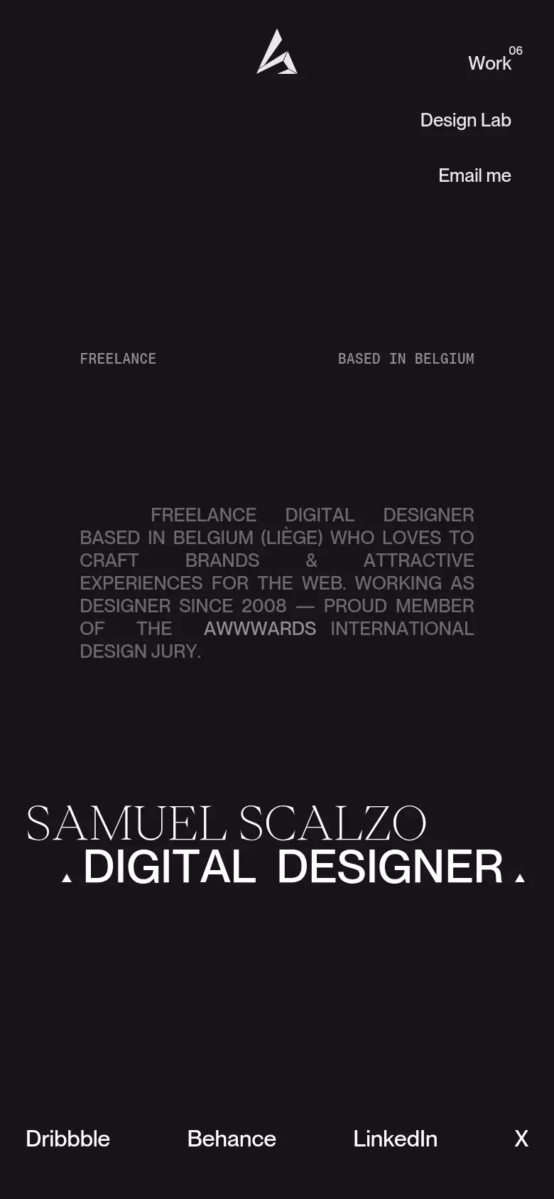 Samuel Scalzo mobile screenshot