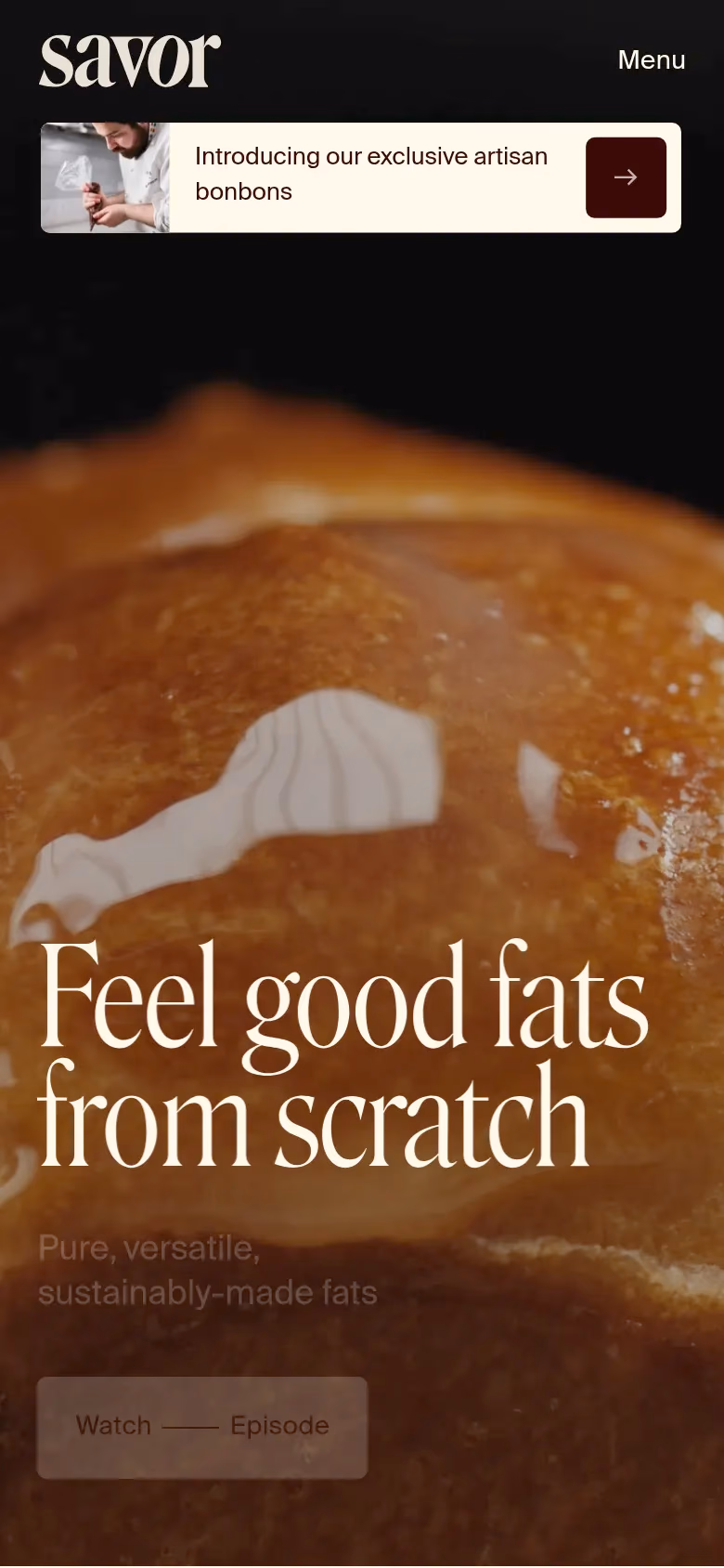 Savor mobile screenshot