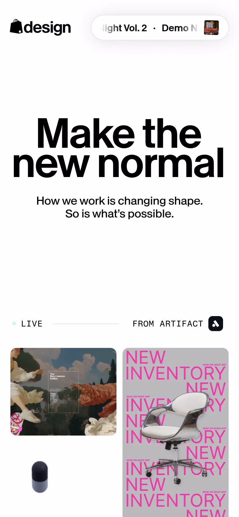 Shopify Design mobile screenshot