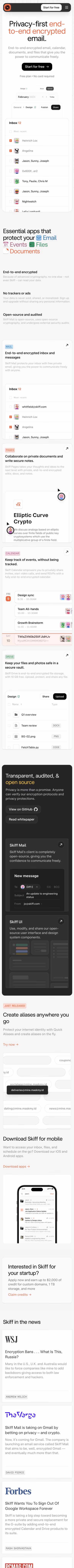 Skiff mobile screenshot