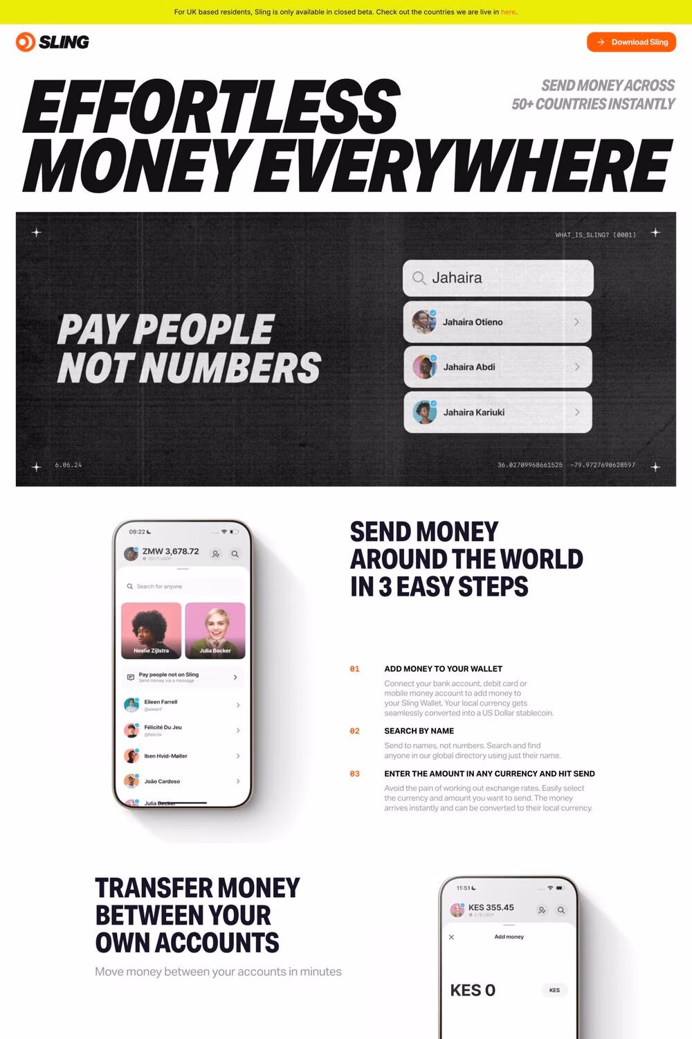 Sling desktop screenshot