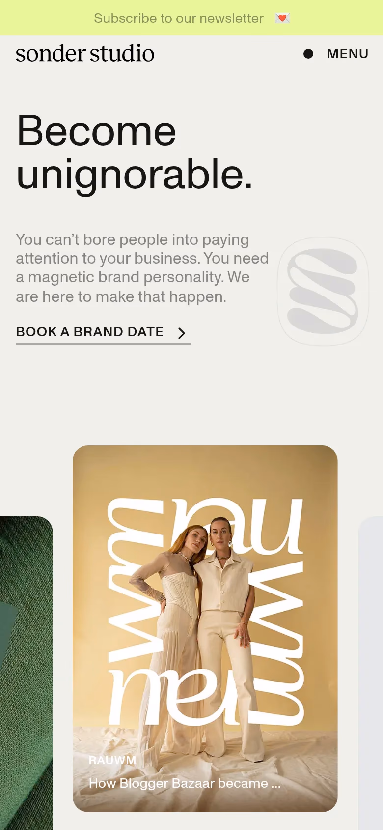 Sonder Studio mobile screenshot