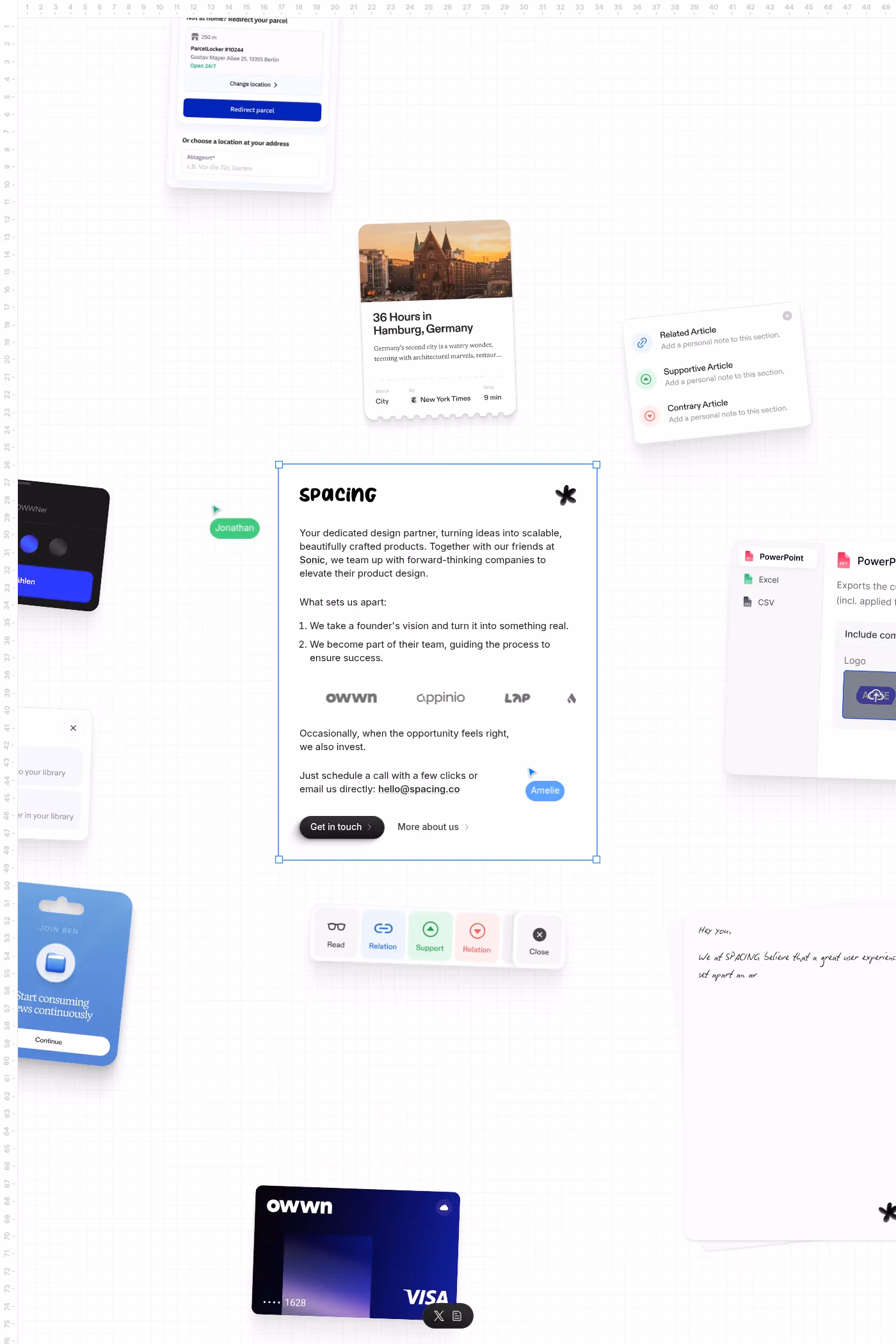 SPACING desktop screenshot