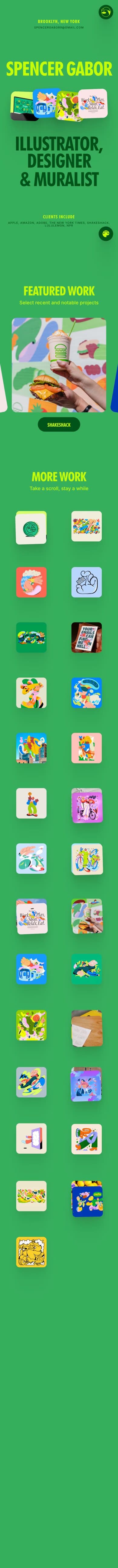 Spencer Gabor mobile screenshot