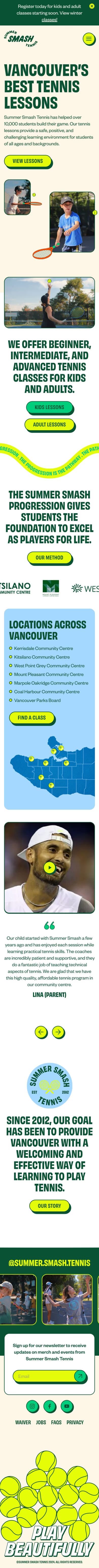 Summer Smash Tennis mobile screenshot