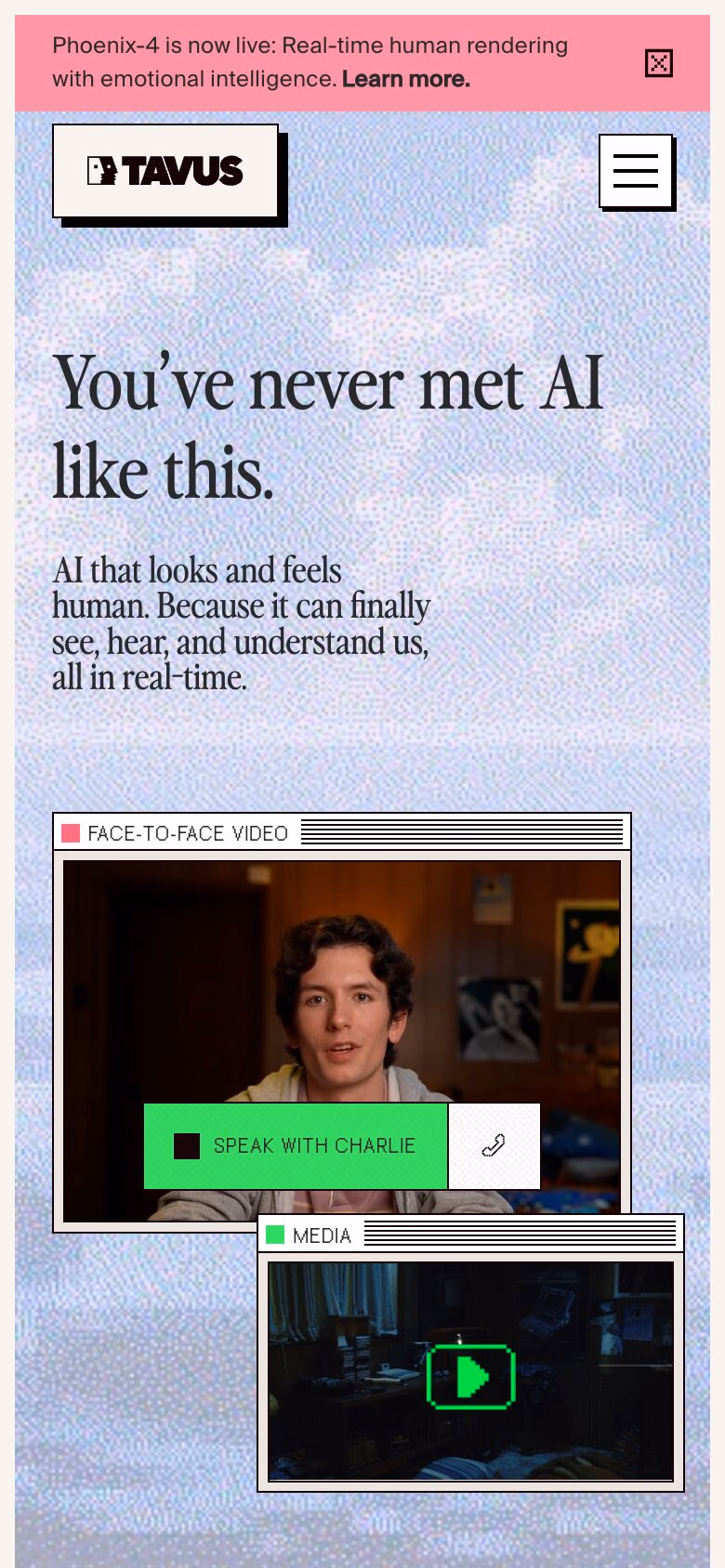 Tavus mobile screenshot