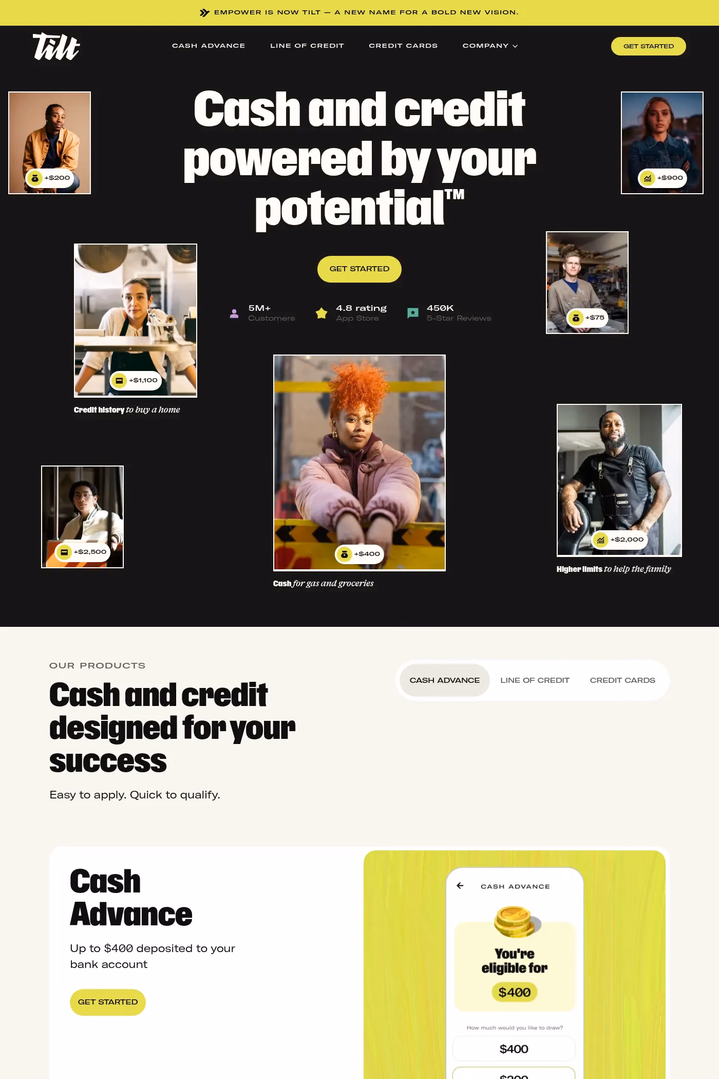 Tilt desktop screenshot