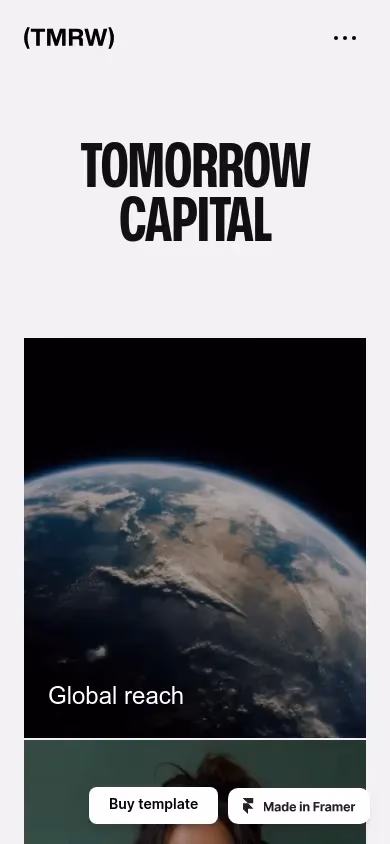 Tomorrow mobile screenshot