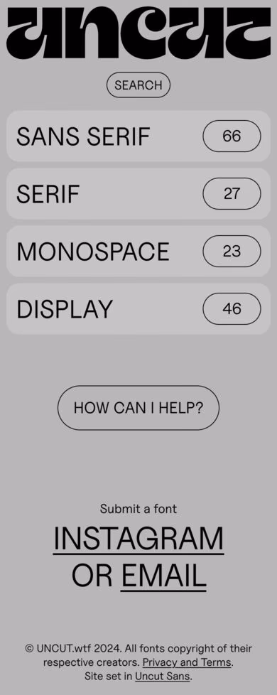 Uncut mobile screenshot