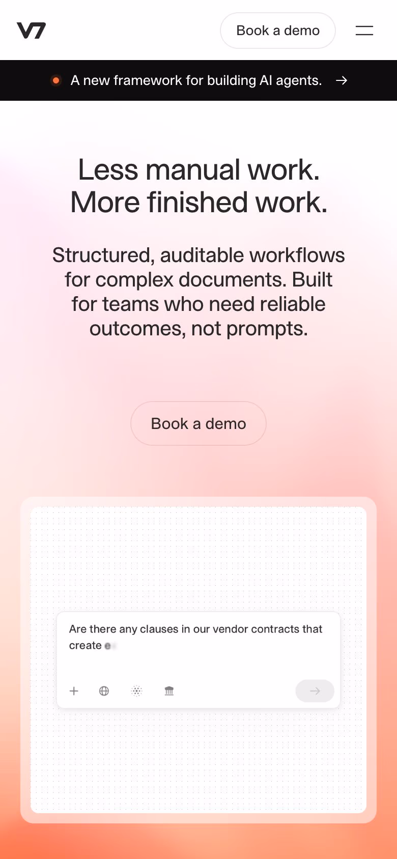 V7 Go mobile screenshot