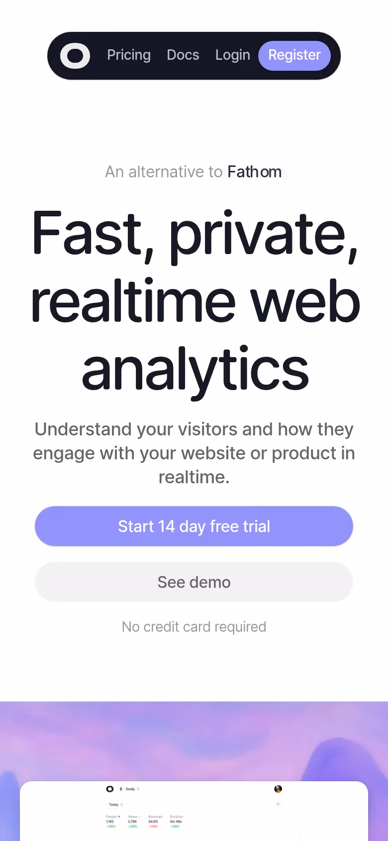 Visitors mobile screenshot