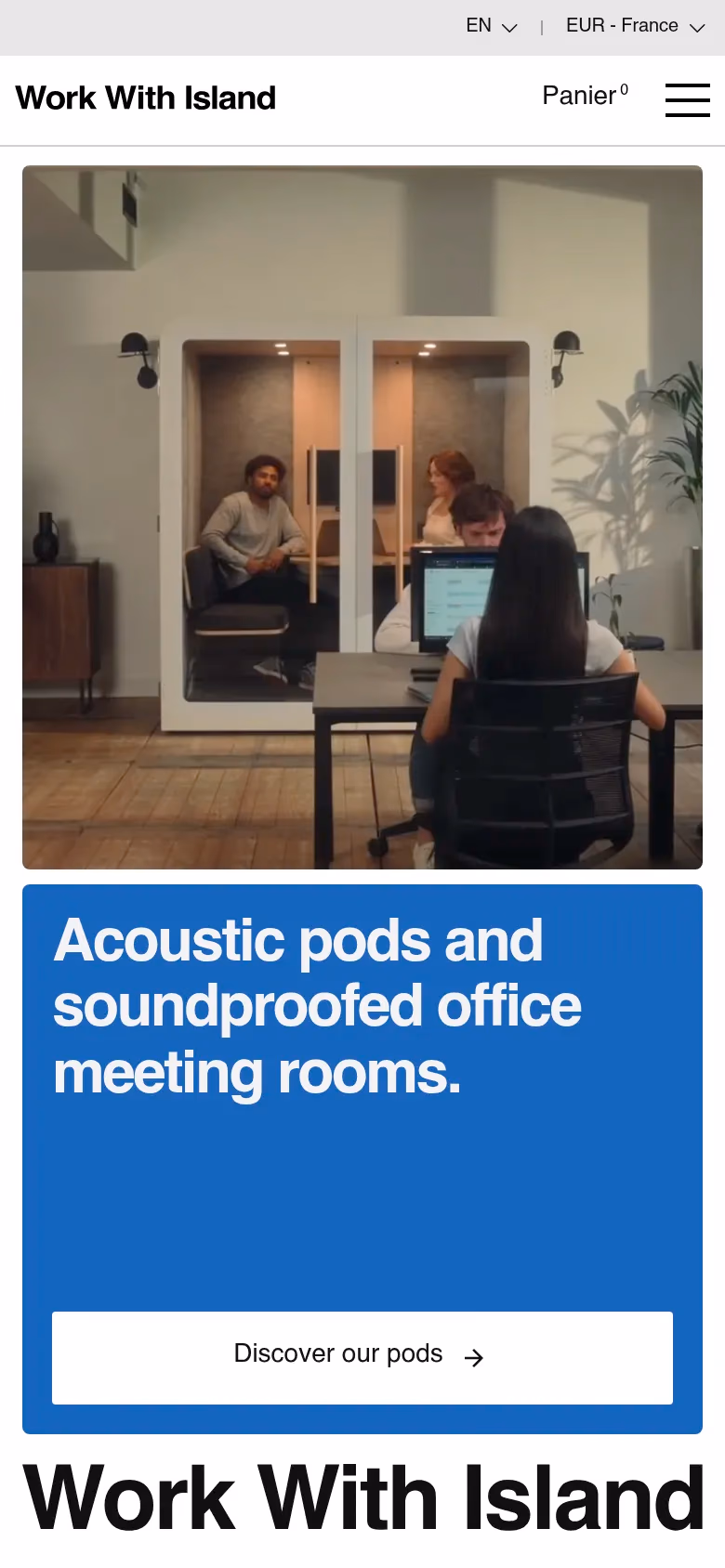 Work with Island mobile screenshot