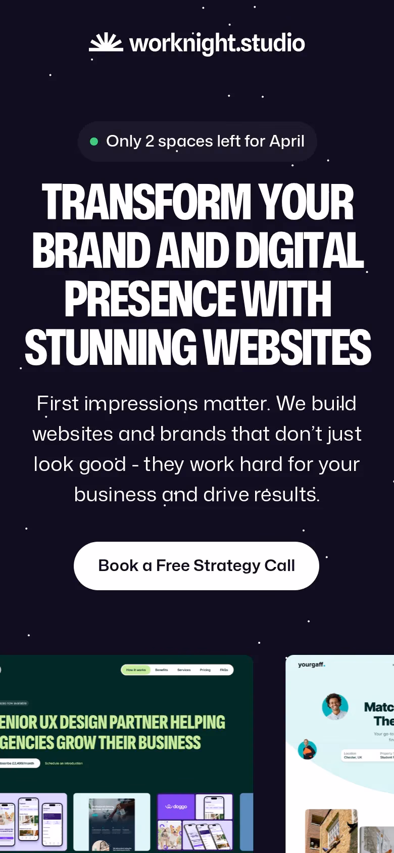 Worknight Studio mobile screenshot