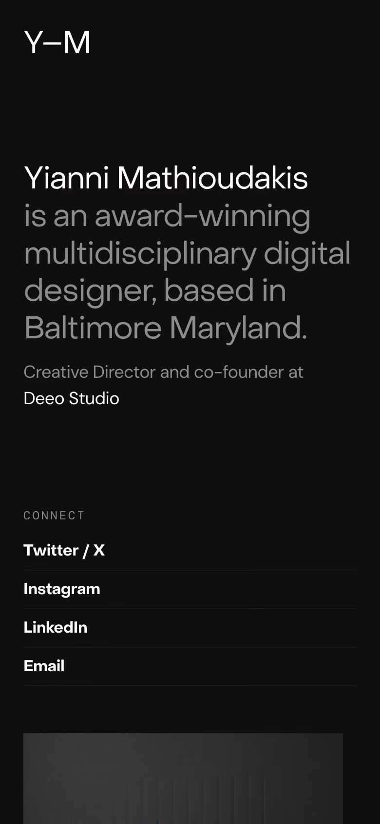 Yianni Mathioudakis mobile screenshot