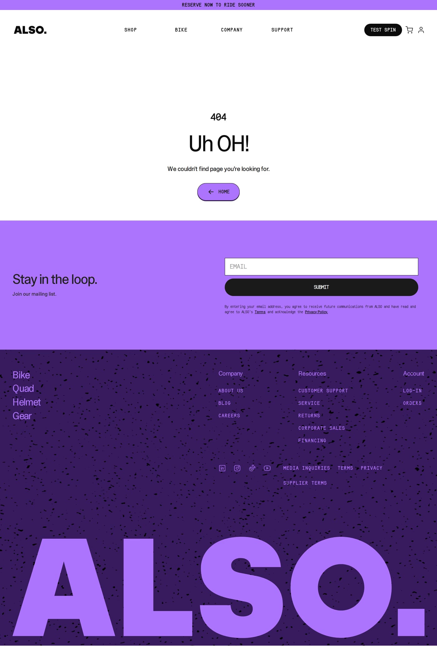 ALSO 404 page