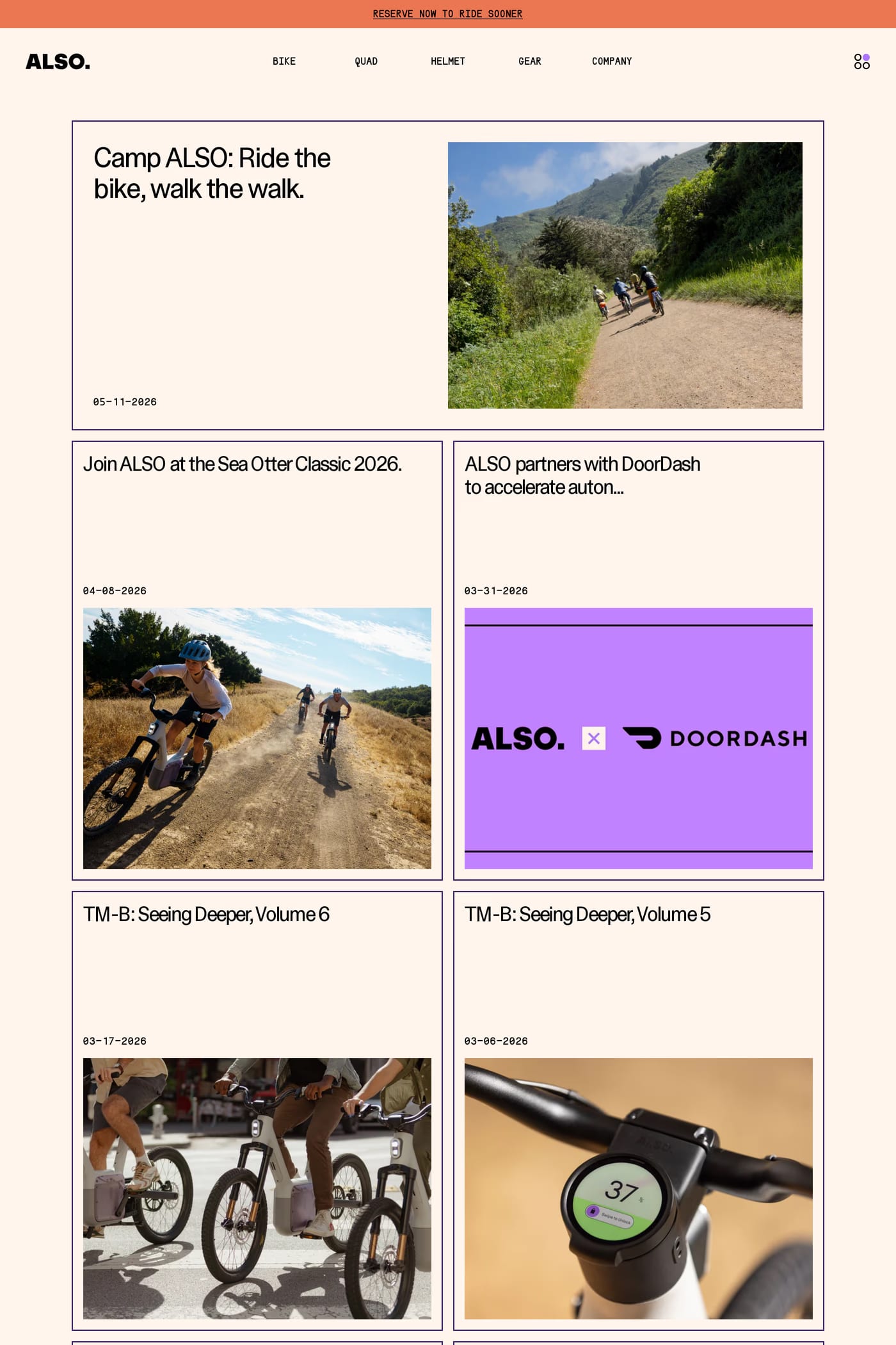 ALSO blog page