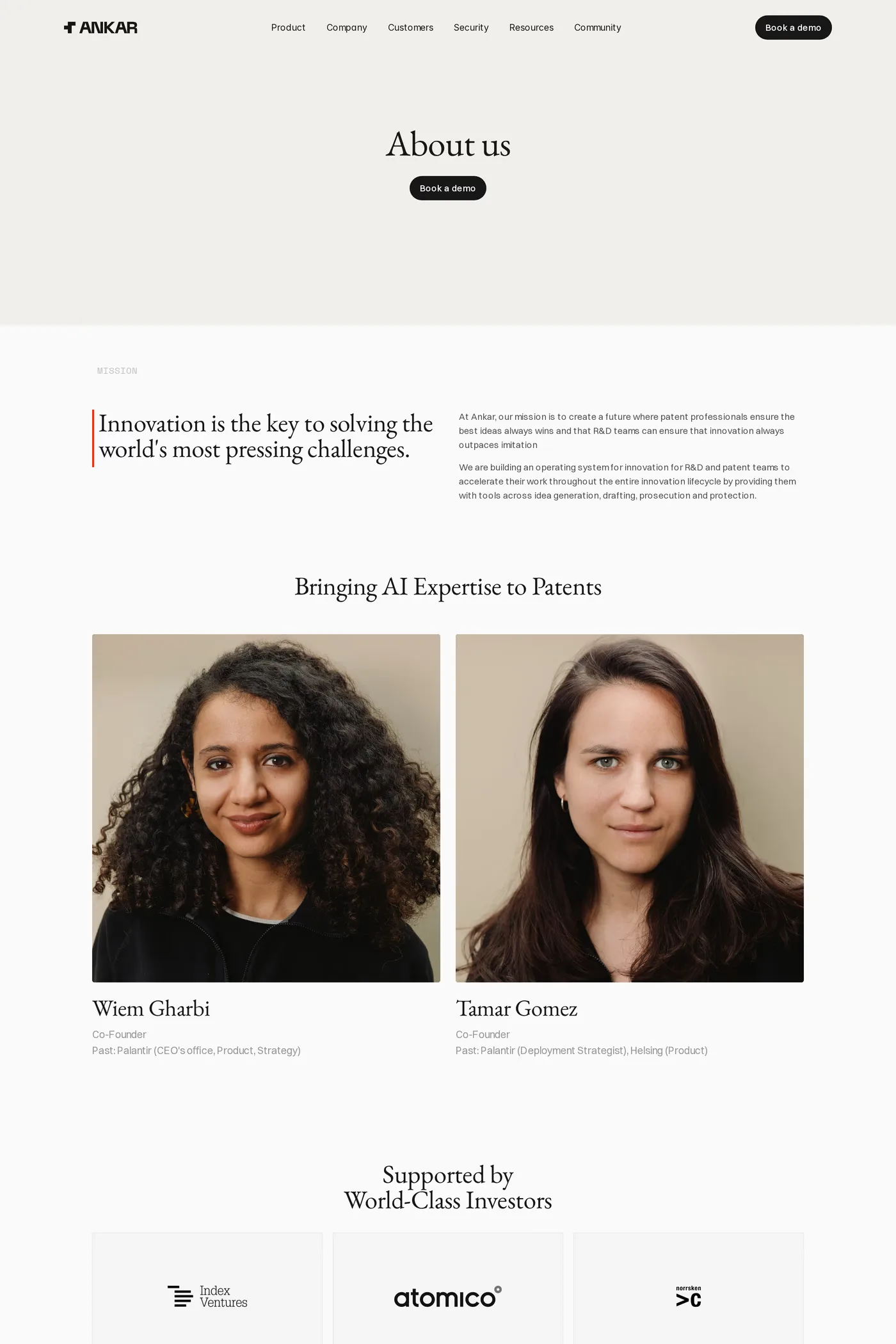 Ankar AI — screenshot of the about page