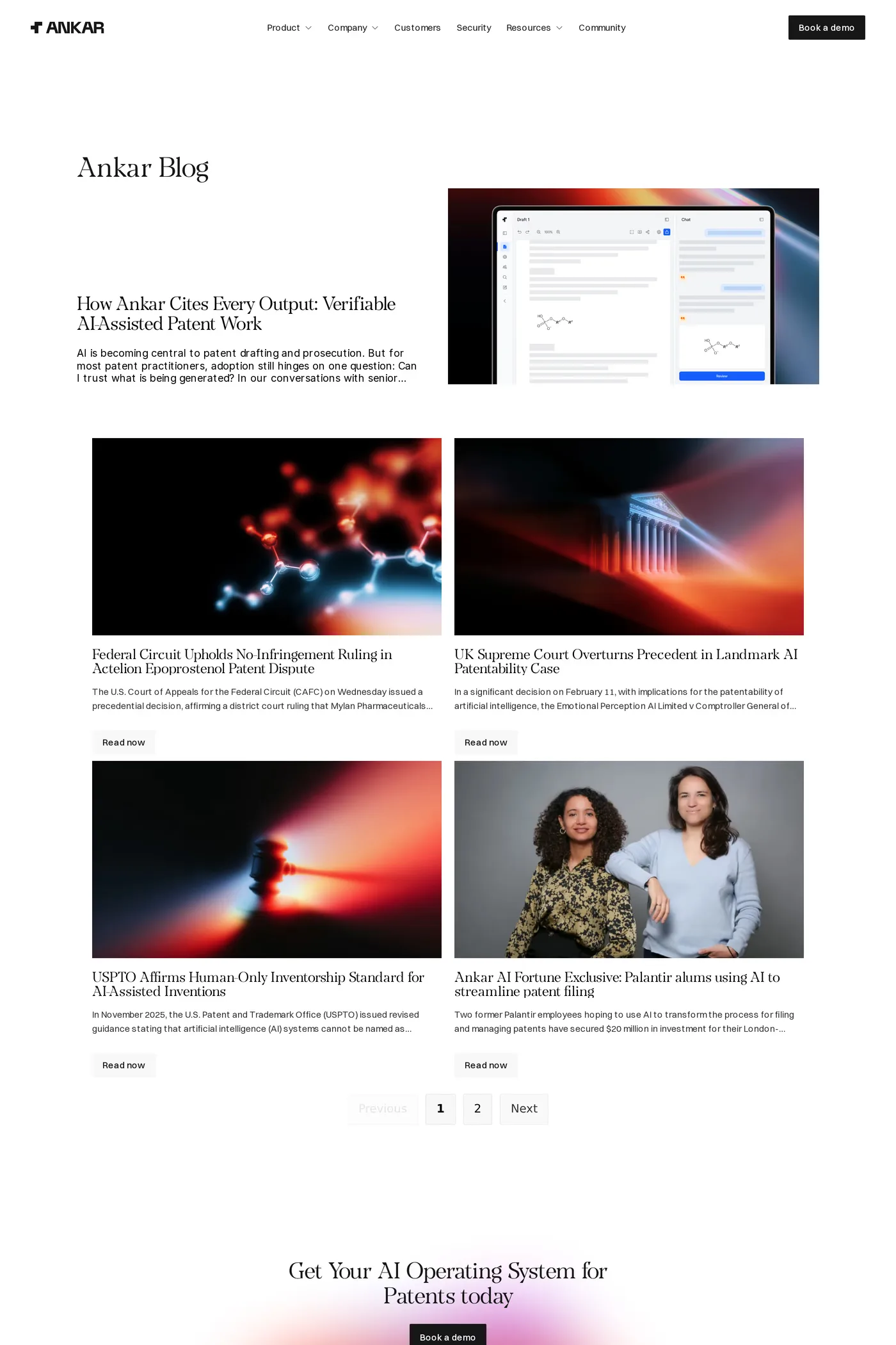 Ankar AI — screenshot of the blog page