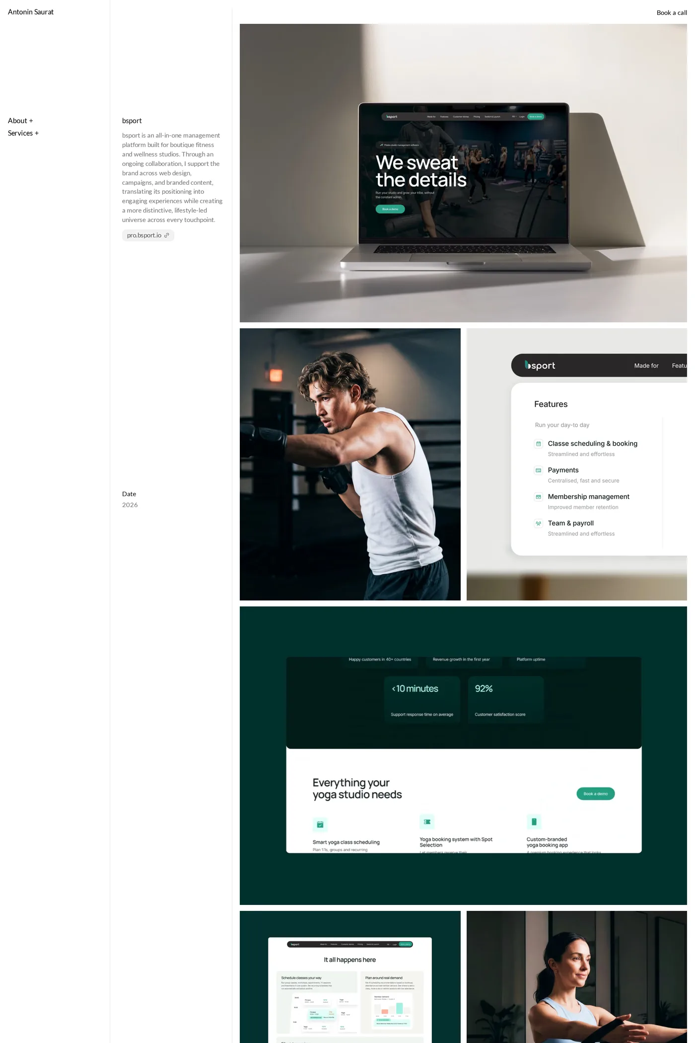 Antonin Saurat — screenshot of the work page
