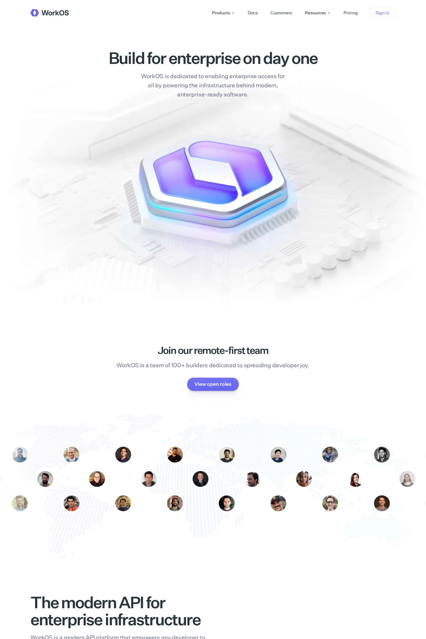 Atlas by WorkOS — screenshot of the about page