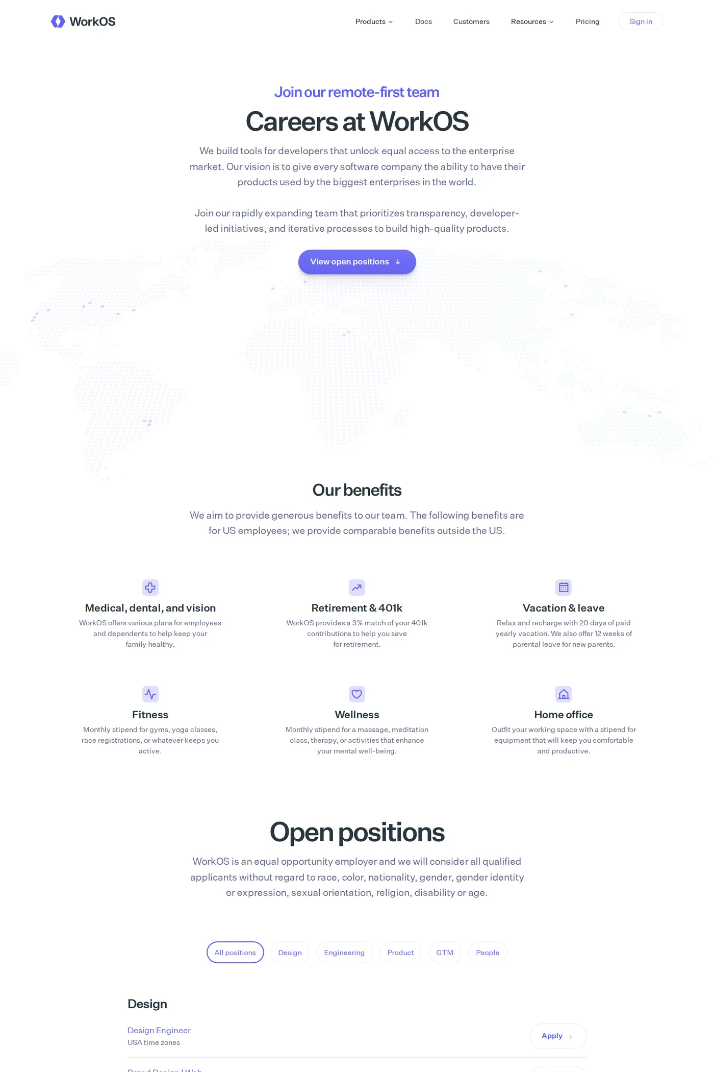 Atlas by WorkOS — screenshot of the careers page