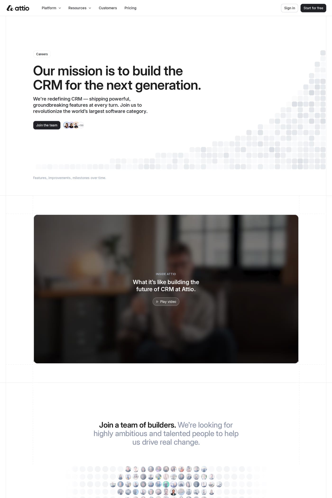 Attio — screenshot of the careers page