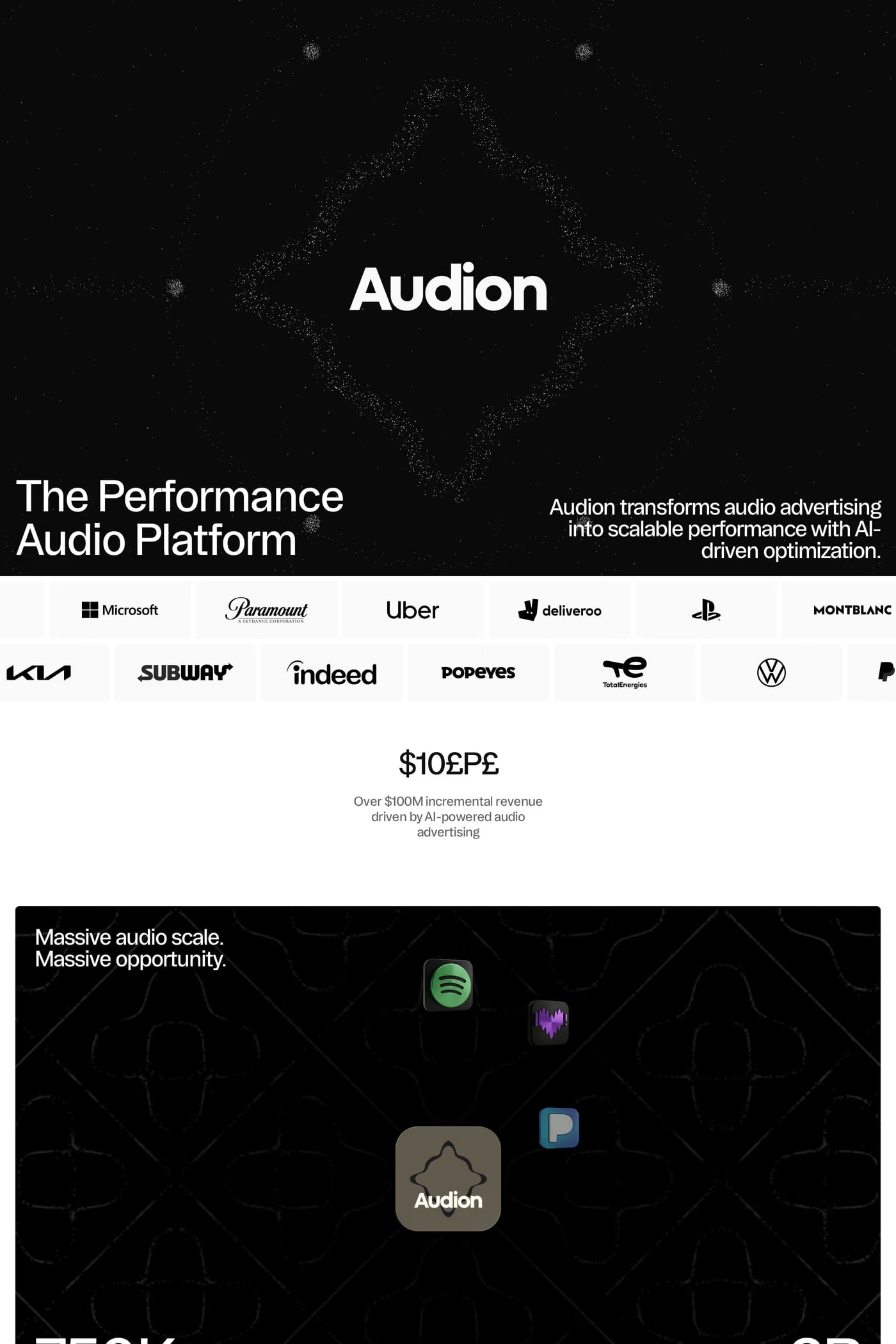 Audion — screenshot of the about page