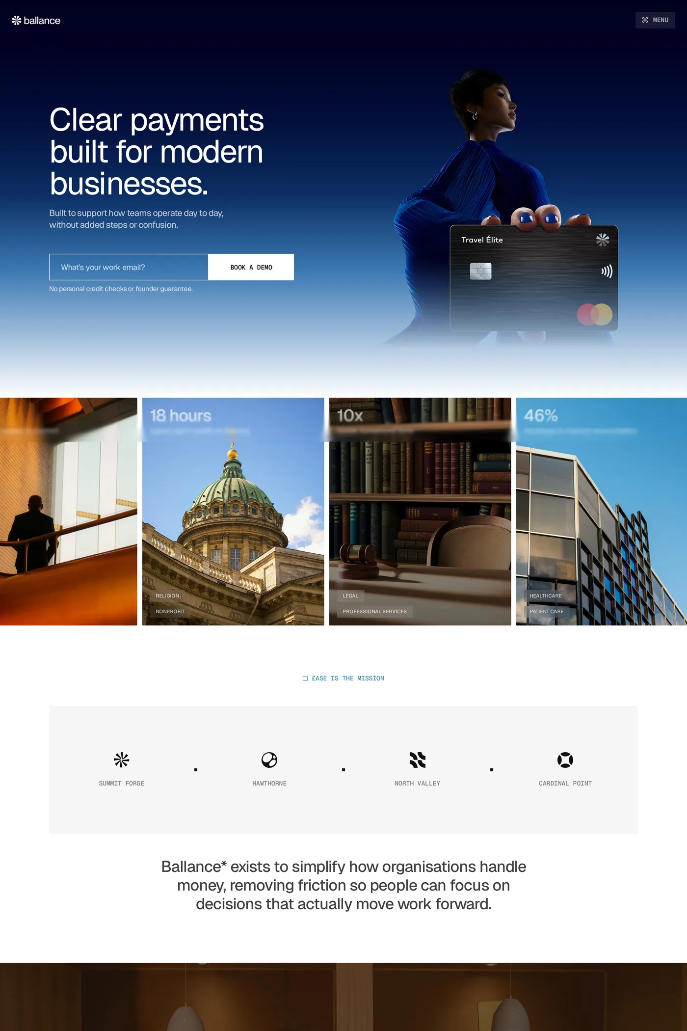 Ballance — screenshot of the about page