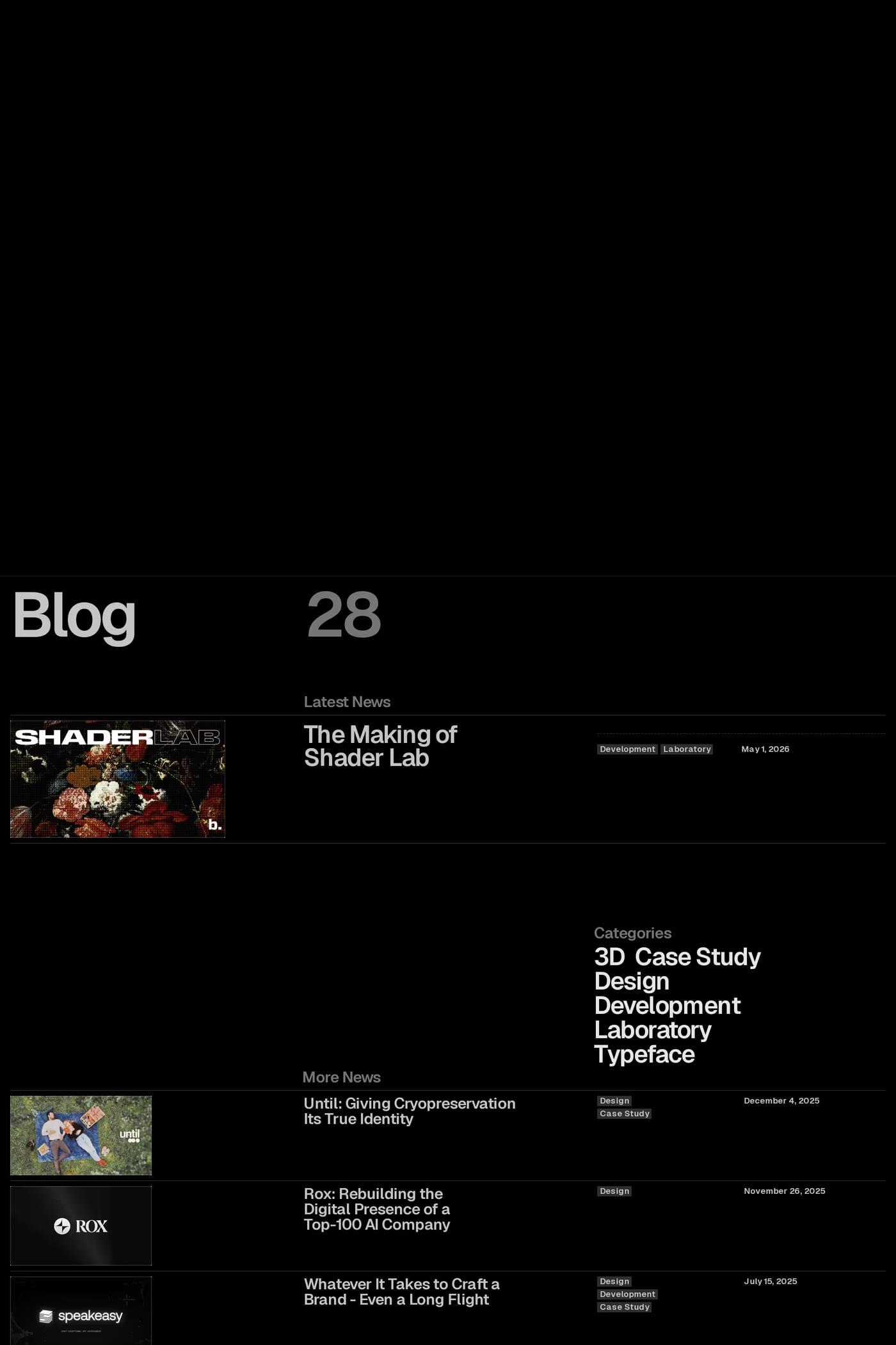 basement.studio — screenshot of the blog page