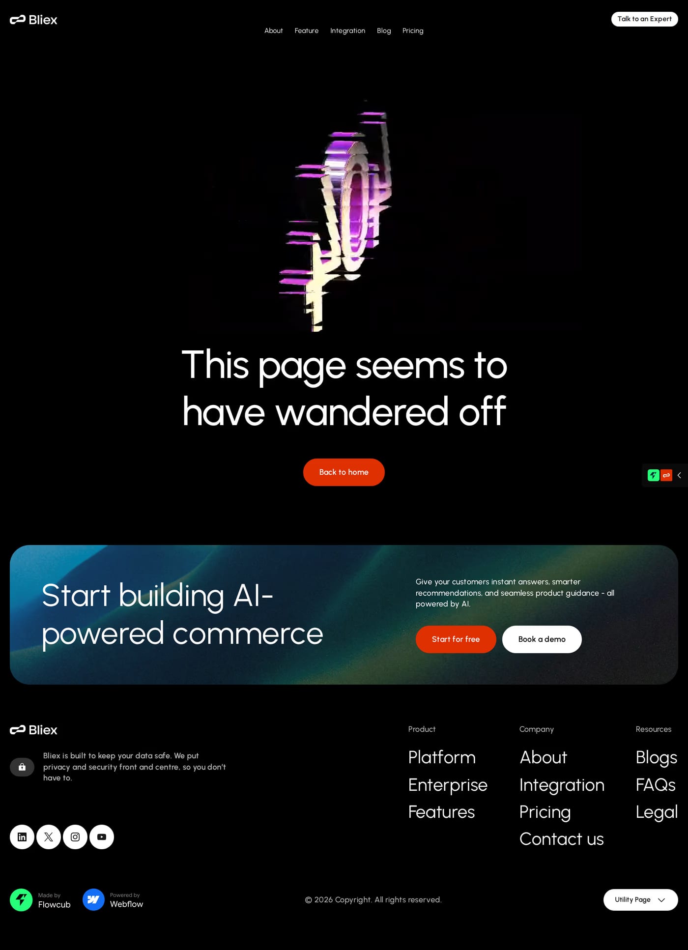 Bliex 404 page