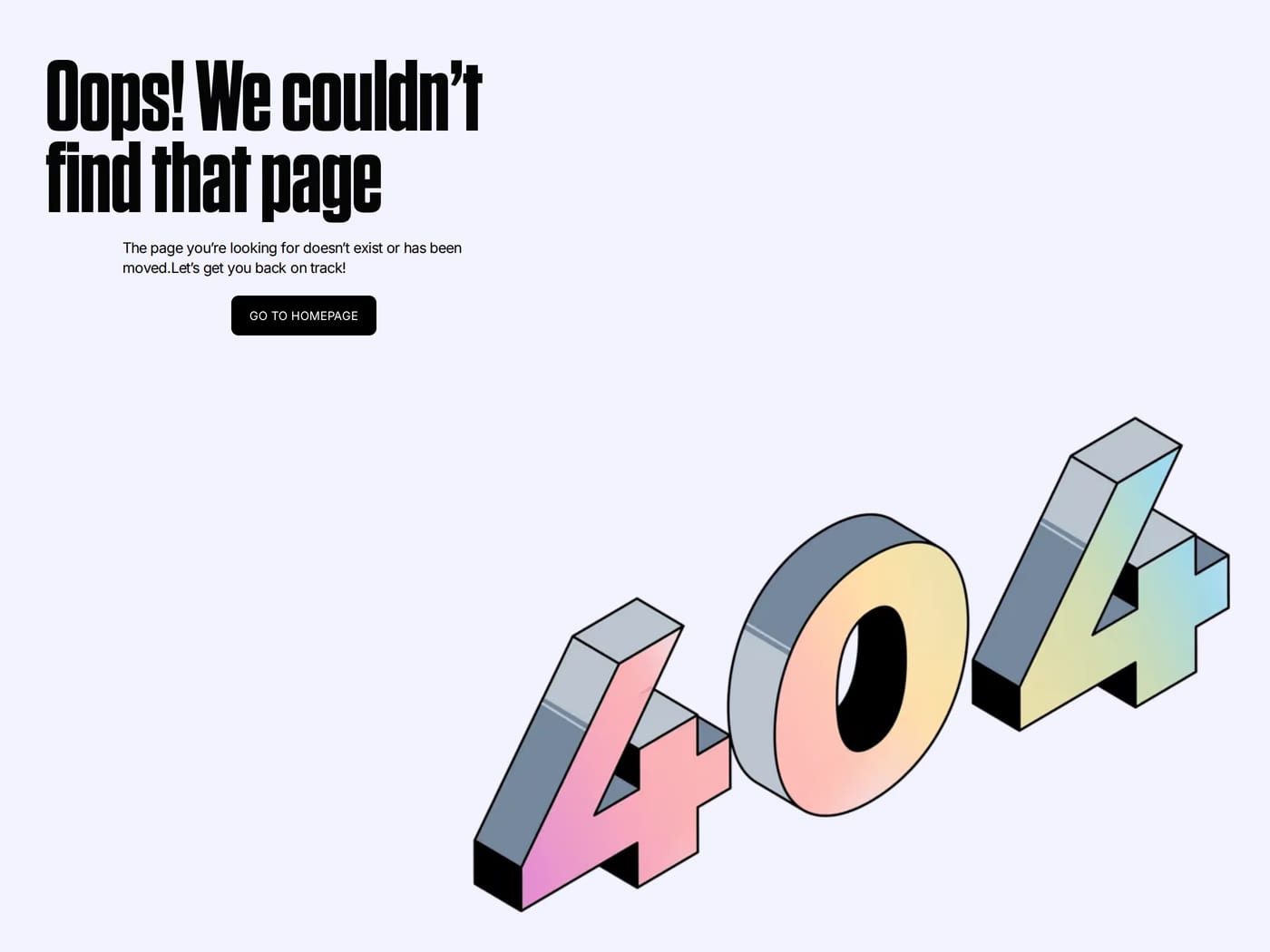 Coinsetters — screenshot of the 404 page