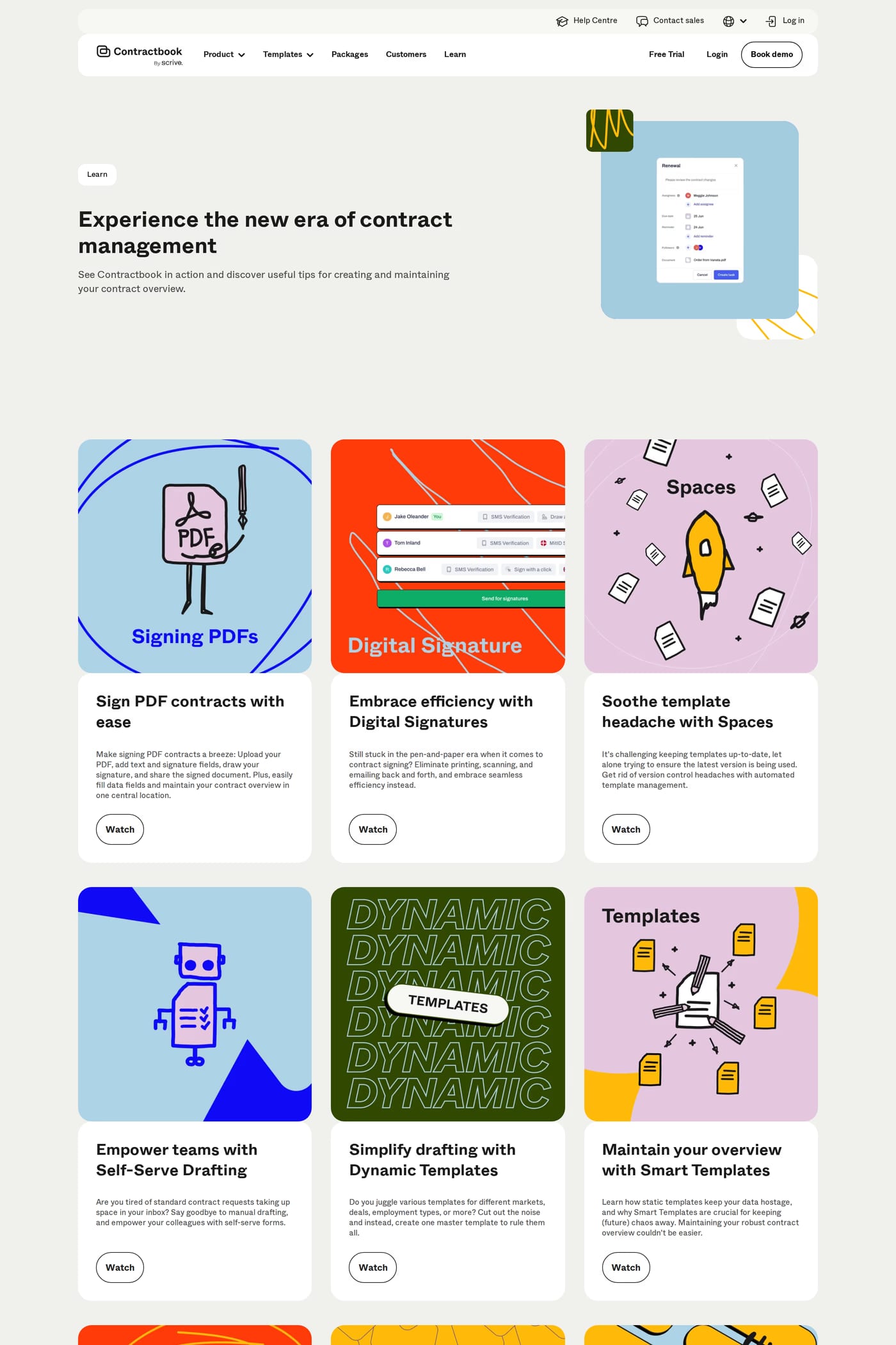 Contractbook — screenshot of the docs page