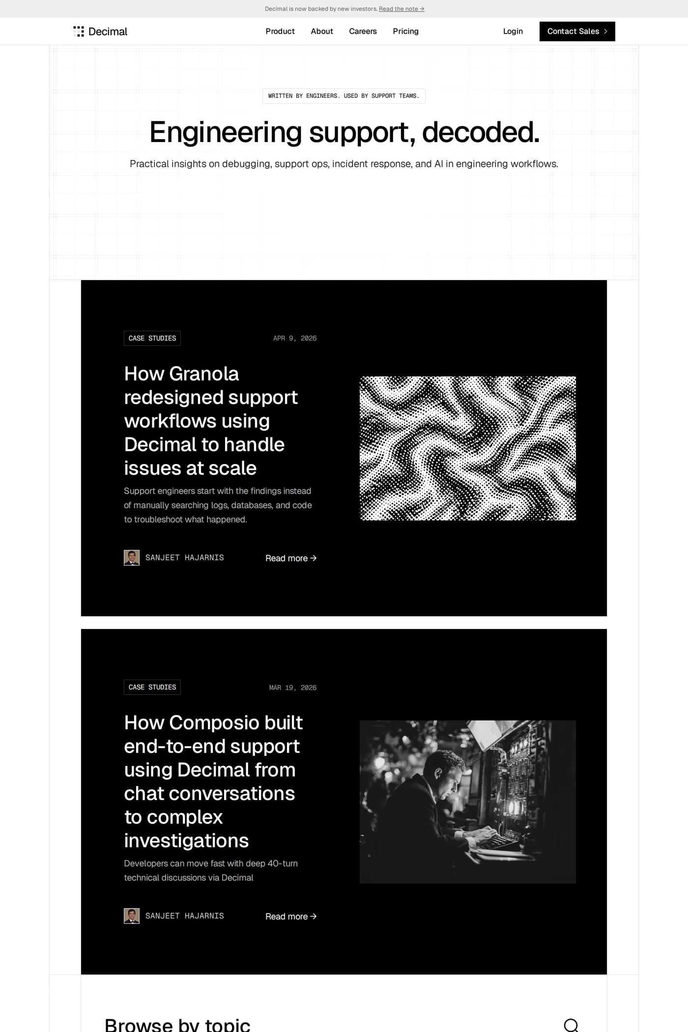 Decimal AI blog page