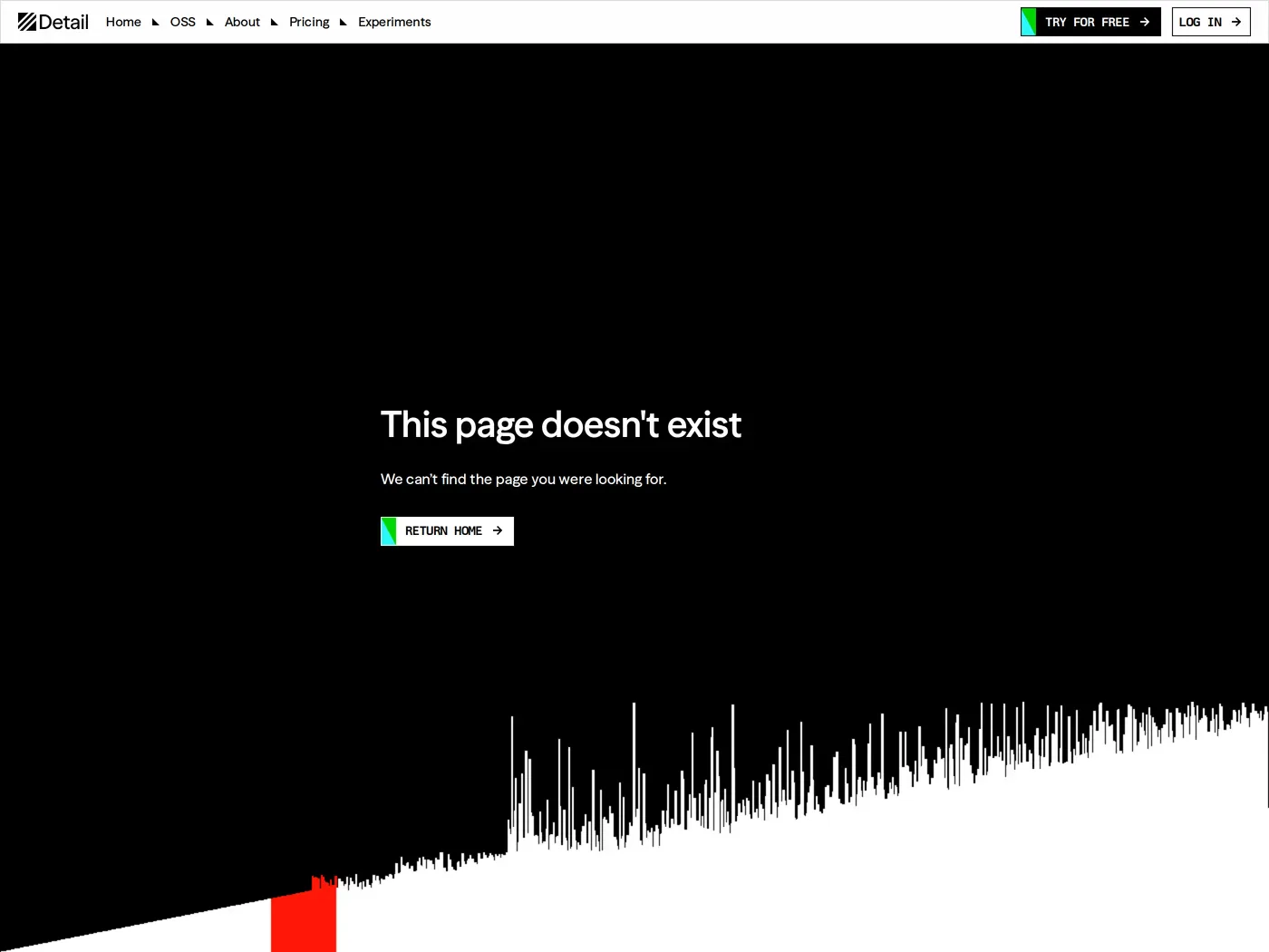 Detail — screenshot of the 404 page