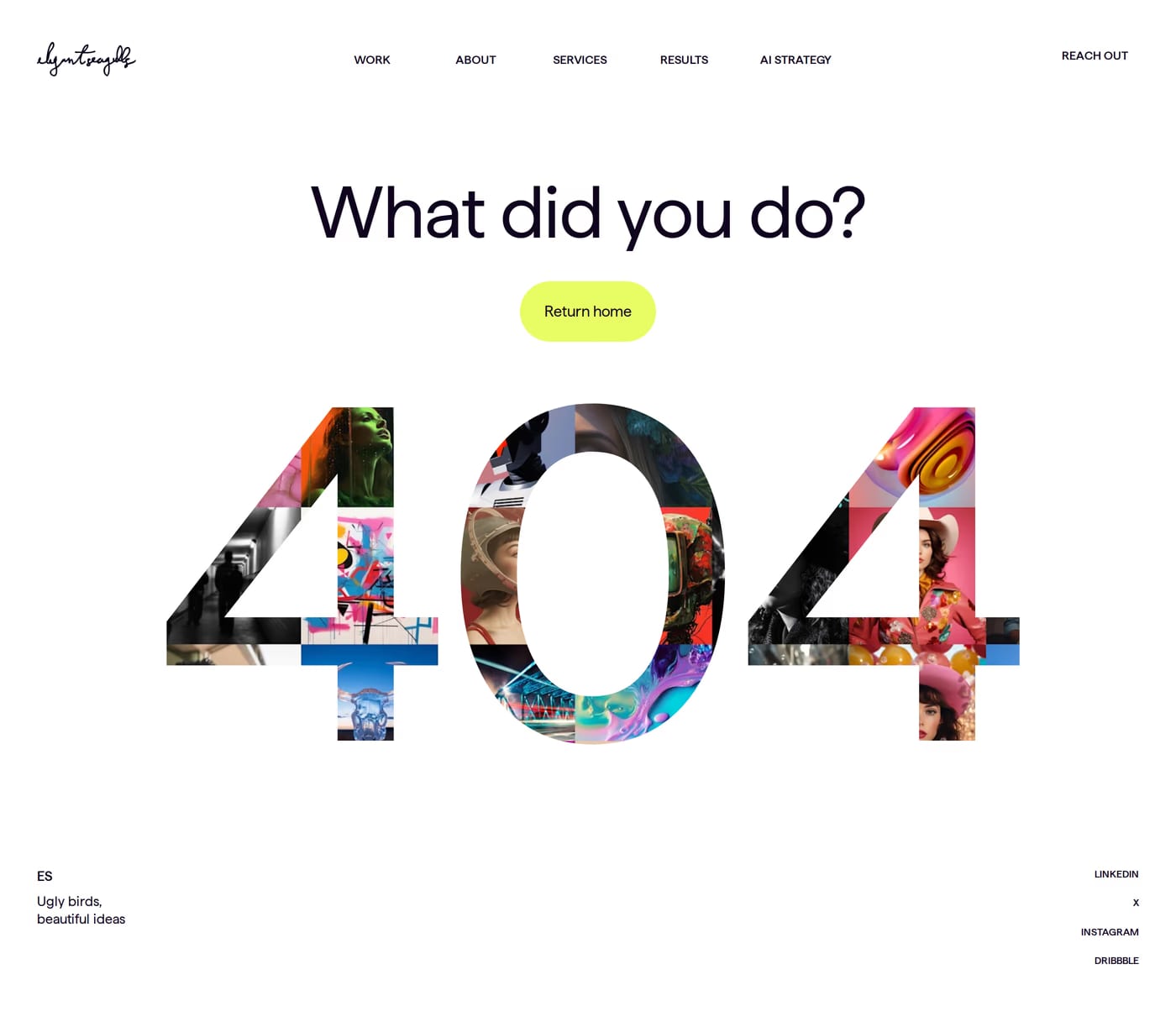 Elegant Seagulls 404 page