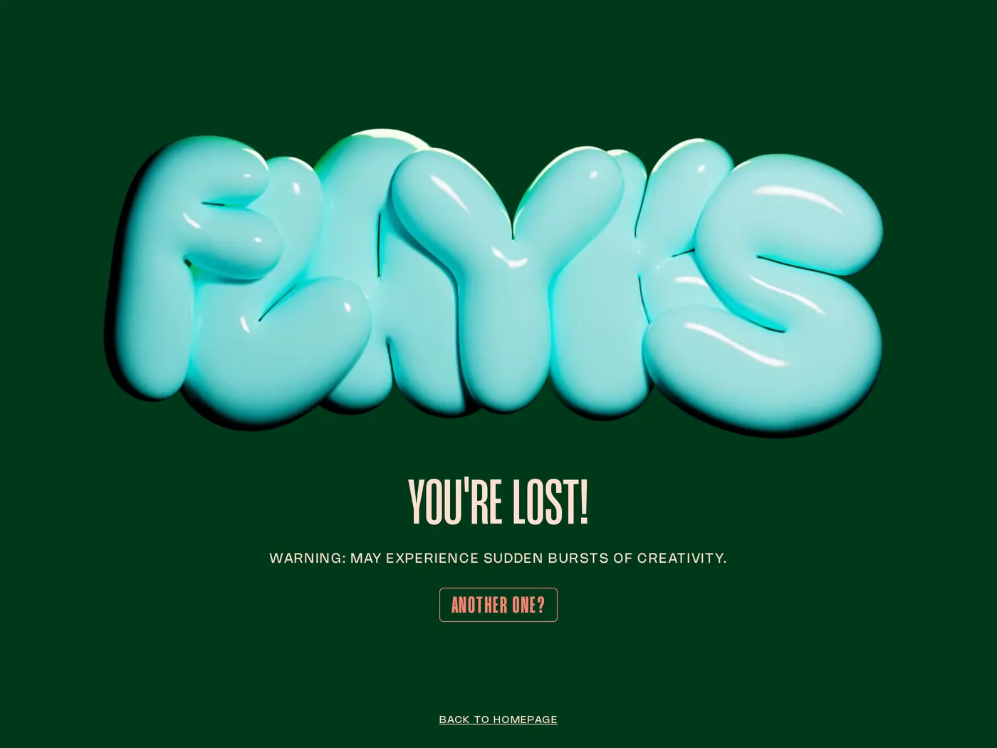 Flayks — screenshot of the 404 page