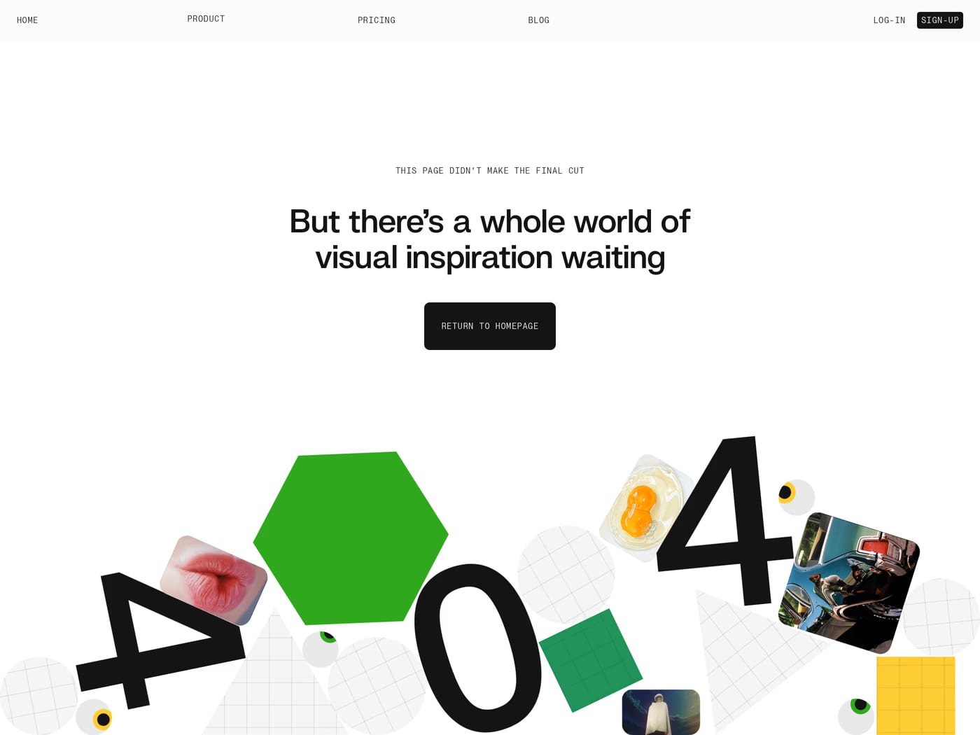 Flim — screenshot of the 404 page